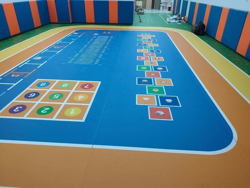 Commercial and residential vinyl sheet flooring rolls ready for installation